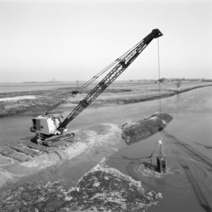 Kreekafsluitingen, aanvoerleidingen, graven, gat van lijnoorden n1, Bestanddeelnr 168-0834