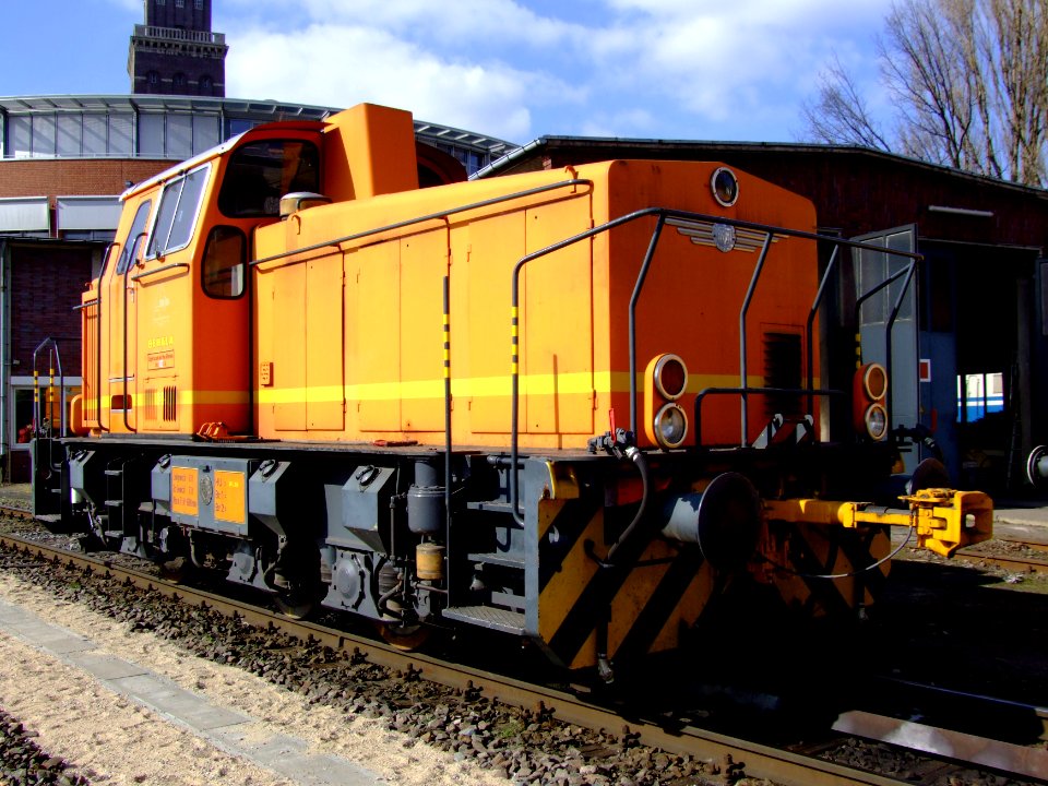Krauss Maffei Behala diesel lok at BEHALA Hafenbahnhof near Westhafen bahnhof, Berlin