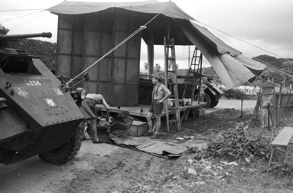 Krawang het reserve-eskadron Pantserwagens van het regiment Huzaren van Boreel , Bestanddeelnr 1628-14-4