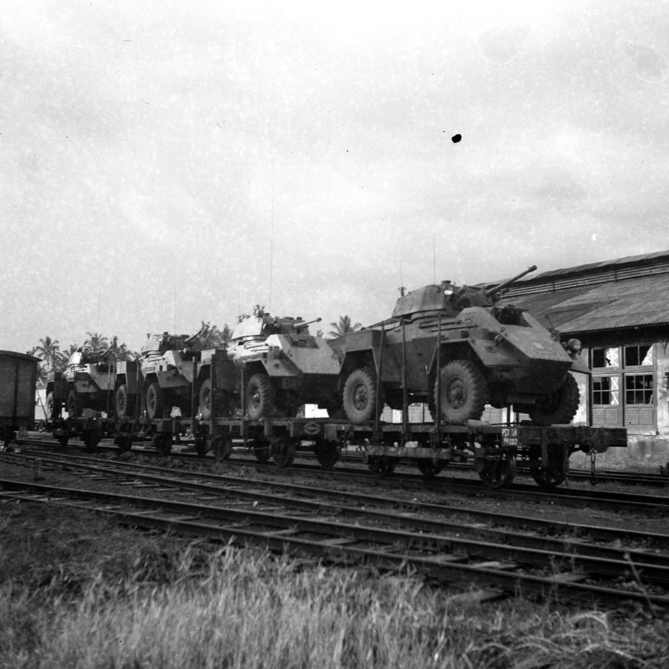Krawang het reserve-eskadron Pantserwagens van het regiment Huzaren van Boreel , Bestanddeelnr 15752