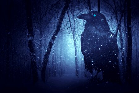 Dark background mystical