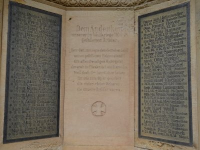 Kriegerdenkmal Kirche Streufdorf 2
