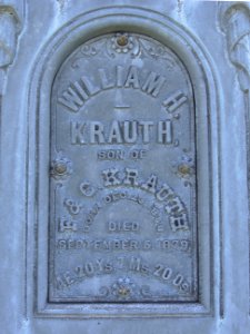 Krauth (William H.), Prospect Cemetery, 2015-09-25, 02