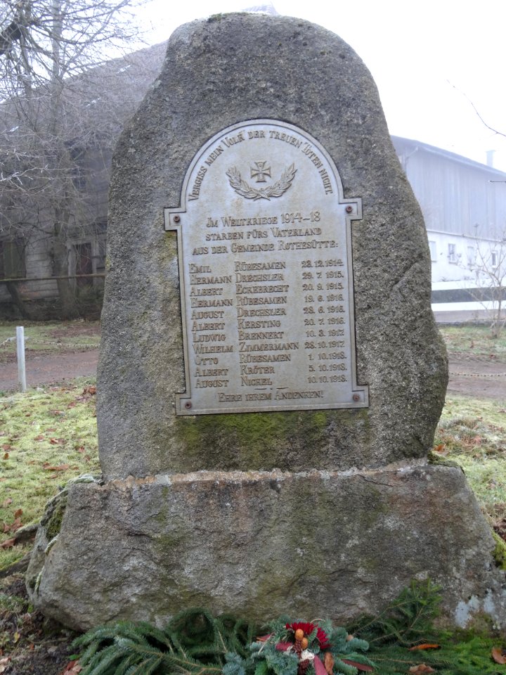Kriegerdenkmal in Rothesütte (1. Weltkrieg)