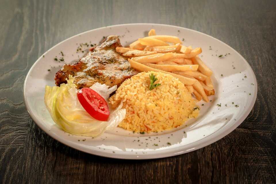 Plate delicious tasty