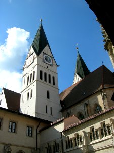 Kreuzgang Dom Eichstätt -Blick auf Kirche (1)