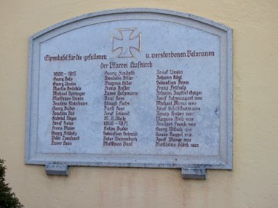 Kriegergedenktafel St. Peter und Paul in Aufkirch 02