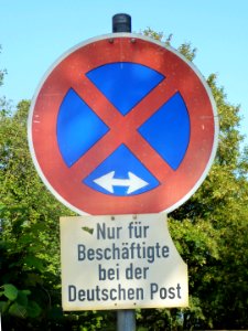 Kreuth, Halteverbot für Postmitarbeiter, 1