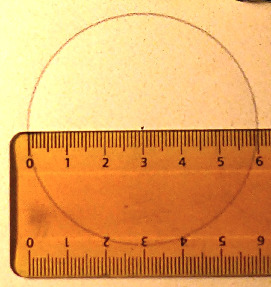 Kreisdurchmesser bestimmen mit Lineal