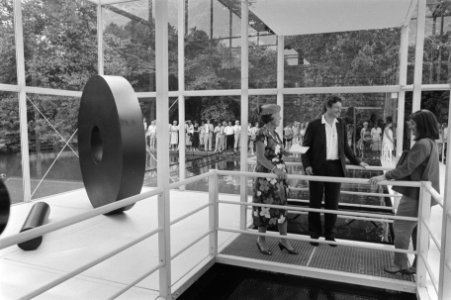 Koningin Beatrix opende de internationale Beeldententoonstelling Sonsbeek 1986 i, Bestanddeelnr 933-6895