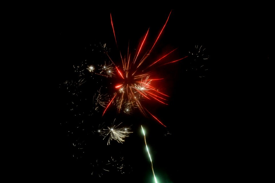 Night new year's day lights