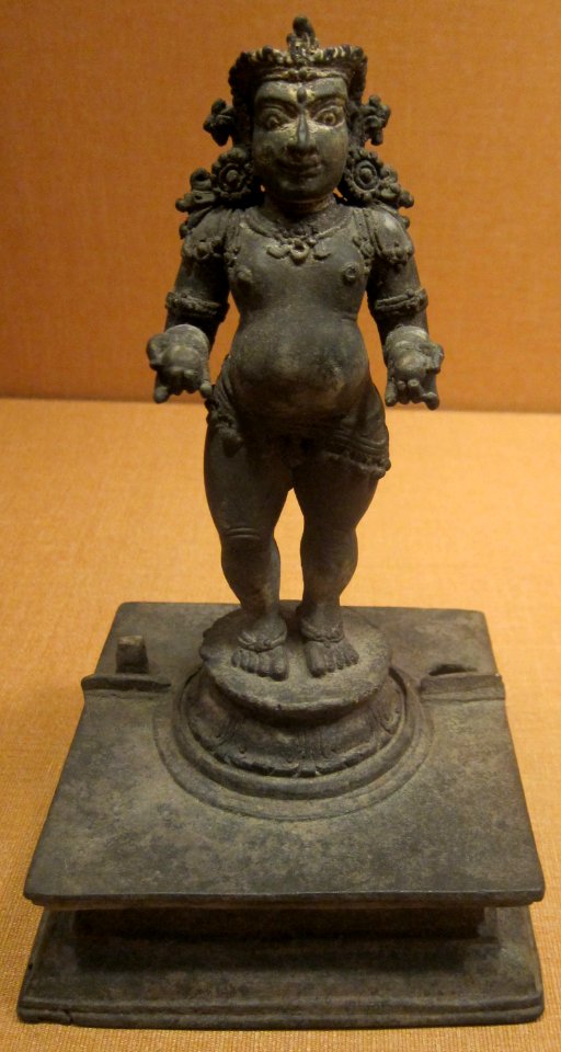 Krishna as a child, India, Kerala, 15th century, bronze, HAA