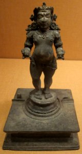 Krishna as a child, India, Kerala, 15th century, bronze, HAA photo