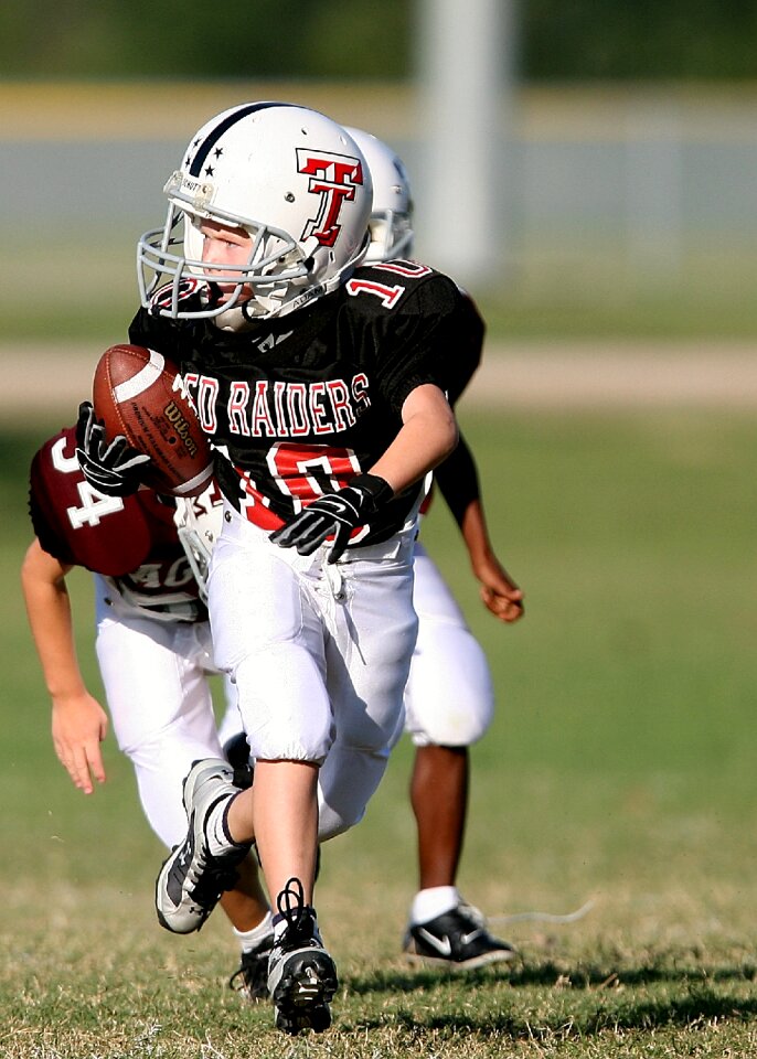 Ball carrier youth league athlete