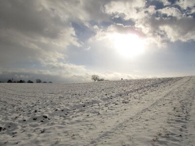 Sky winter sun wintry photo