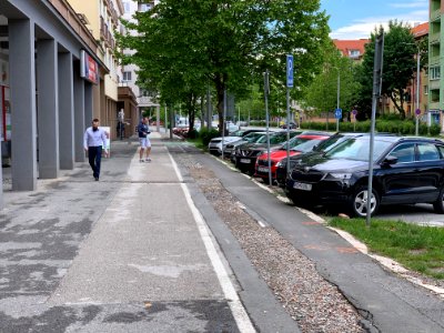 Komenského Bikeway After Gas Work Repairs
