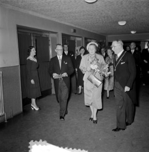 Koningin bij eeuwfeest Koninklijke Nederlandse Zangersverb. in Den Bosch, Bestanddeelnr 905-7781