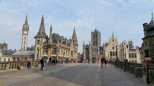 Belgium street architecture
