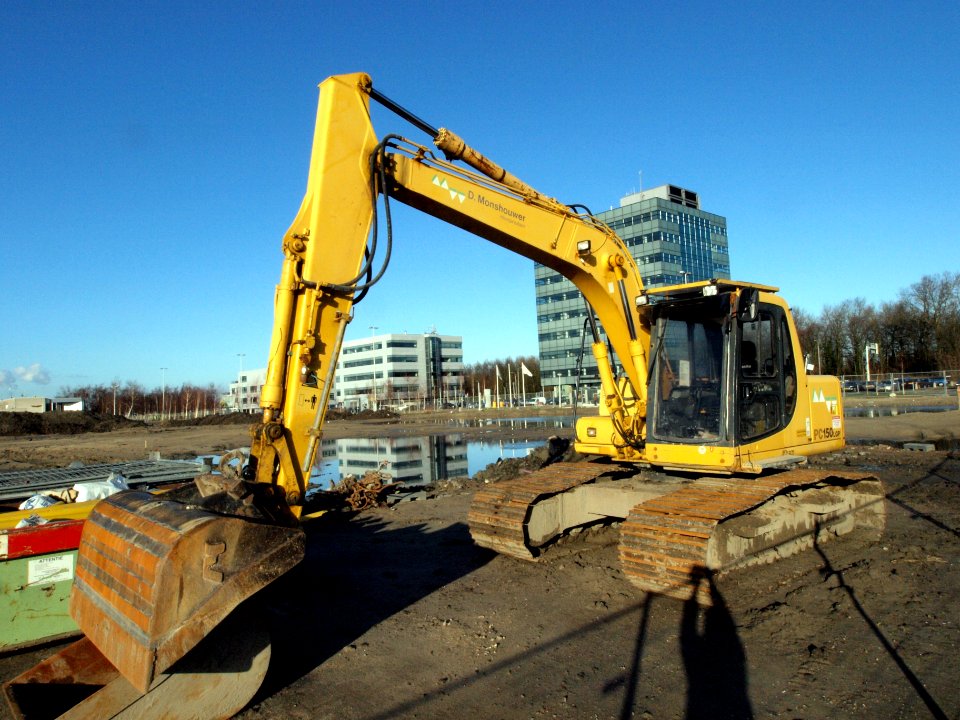 Komatsu PC150lgp owner D.Monshouwer, Schiphol, The Netherlands.Monshouwer, Schiphol, The Netherlands