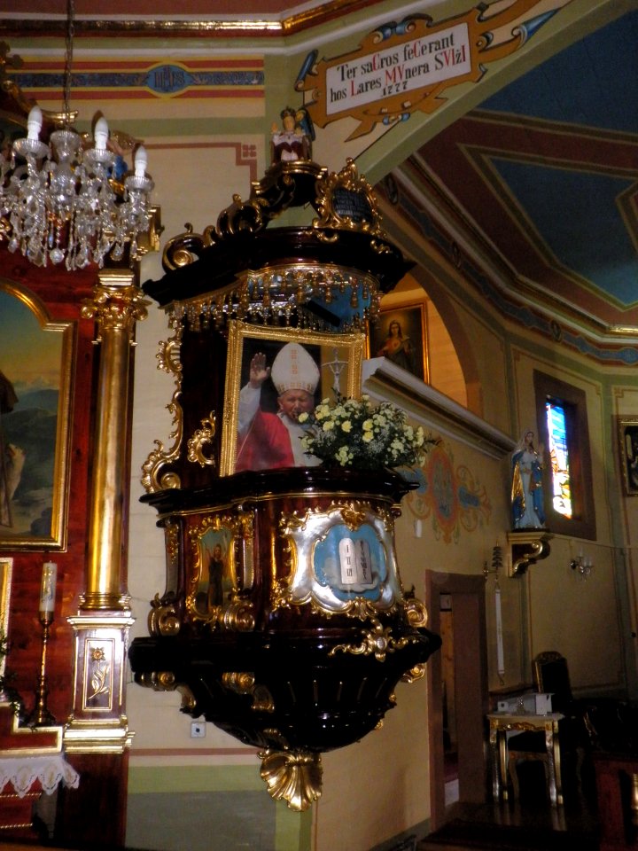 Konczyce Wlk Church Pulpit