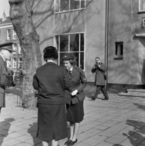 Koningin Juliana bezoekt de Rotterdamse politie, Bestanddeelnr 913-7634