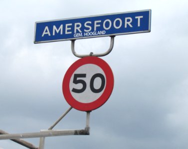 Kombord langs de Radiumweg-N199 in Amersfoort