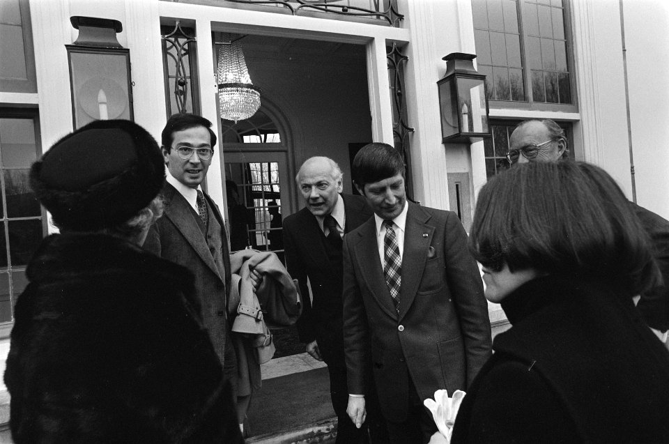 Koningin Juliana, Jorge Guillermo, Joop den Uyl , Dries van Agt, prins Bernhard , Bestanddeelnr 927-7612