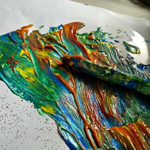Mysterious acrylic paints fun