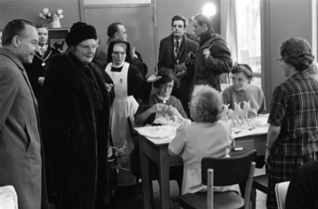 Koningin Juliana met Moeder Overste Gerontia, Bestanddeelnr 915-8316
