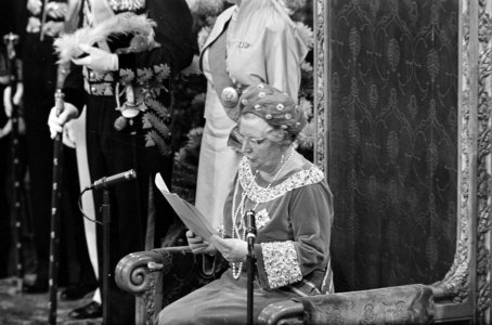 Koningin Juliana leest de troonrede voor, Bestanddeelnr 921-6869