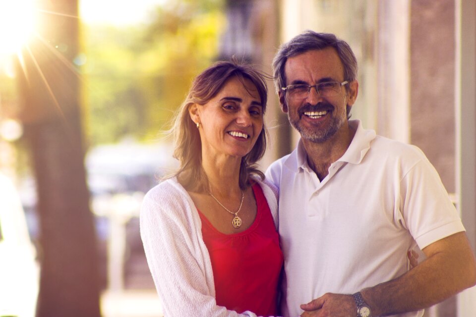 Couple adult happy