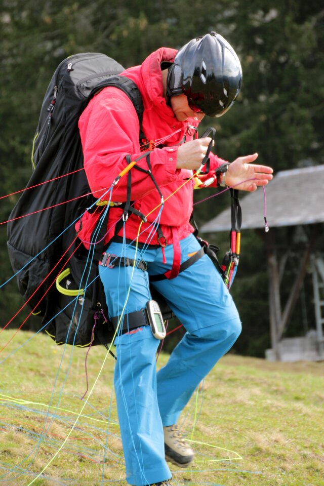 Paragliding alpine hobby