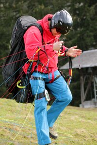 Paragliding alpine hobby