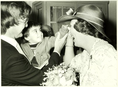 Koningin Beatrix. Eerste bezoek aan Haarlem als Koningin. NL-HlmNHA 5400468368