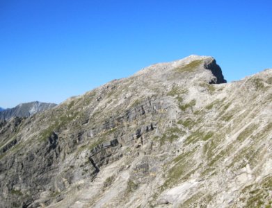 Knittelkarspitze Gipfelaufbau