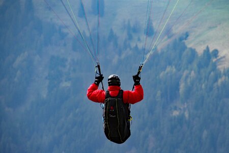 Paragliding alpine hobby