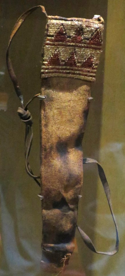 Knife sheath, Athabascan or Tlingit, Alaska State Museum