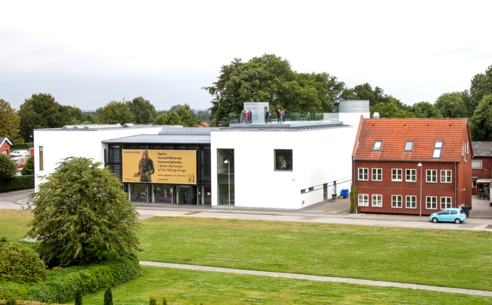Kongernes Jelling from the northern mound July 2015