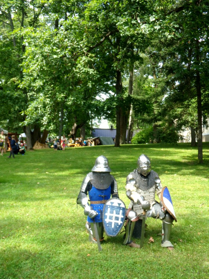 Knights at Medieval event in Vantaa