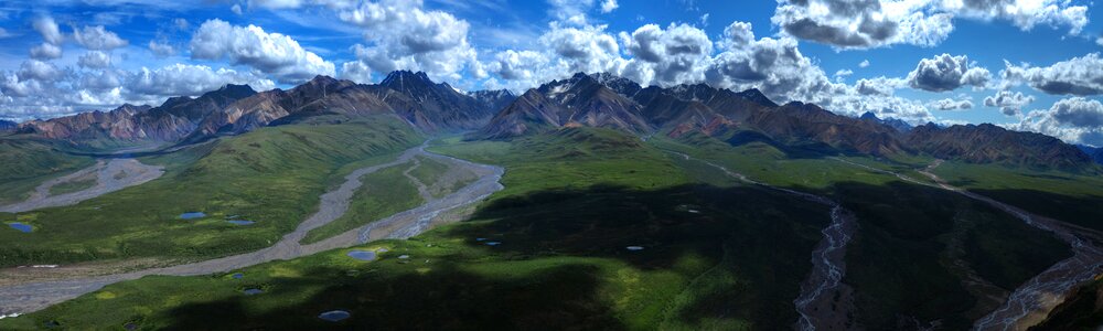 Mountains polychrome pass denali photo