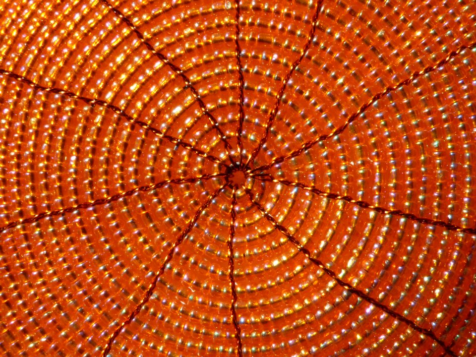 Decoration orange mat