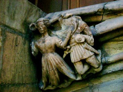 Knight and lady, York Minster photo