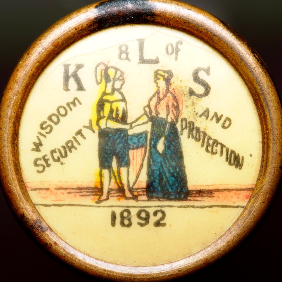Knights and Ladies of Security pin button 2016-11-03