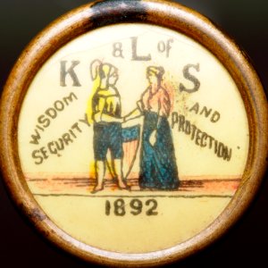 Knights and Ladies of Security pin button 2016-11-03