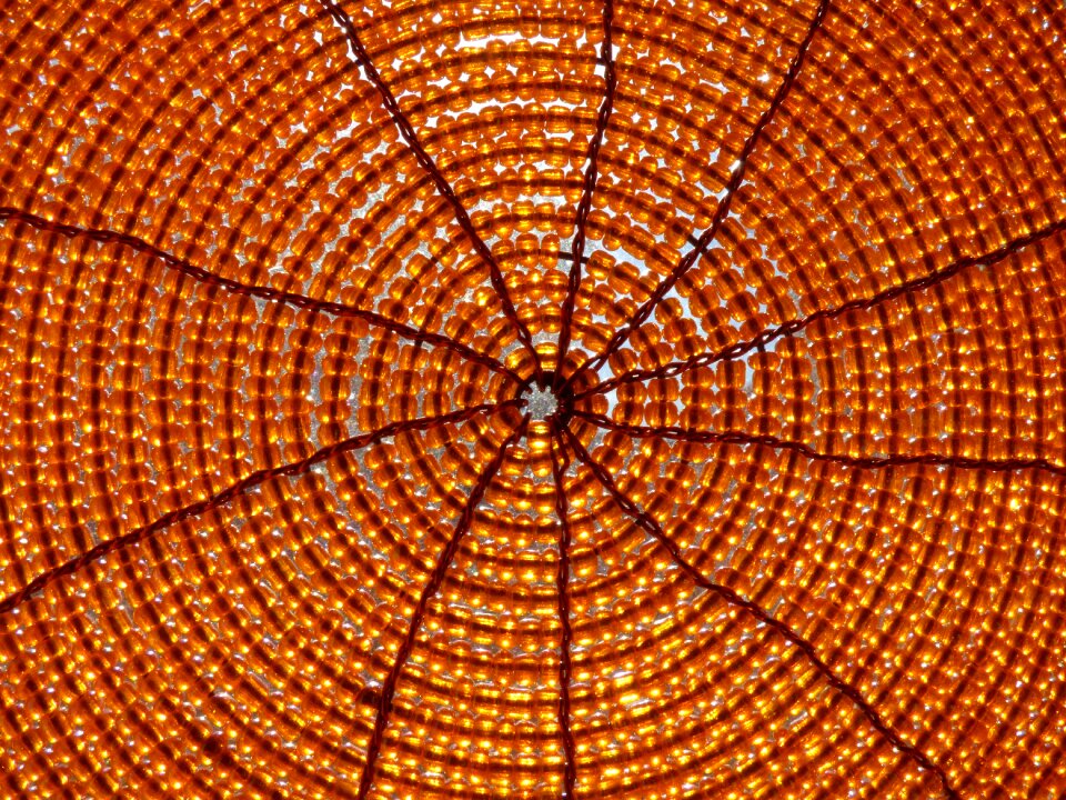 Decoration orange mat