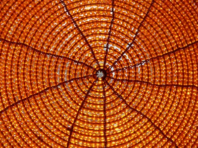 Decoration orange mat