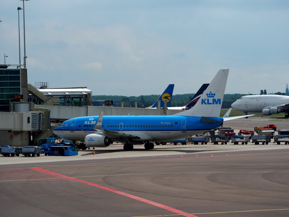 KLM Boeing 737-700 PH-BGU at Schiphol 18may2014