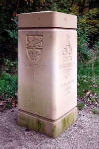 Km-Stein bei Darmstadt-Wixhausen