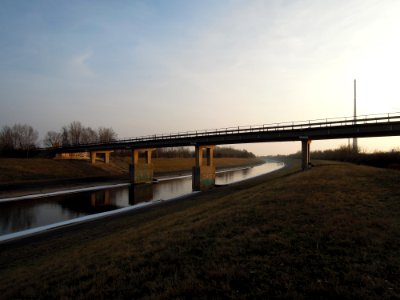 Knautnaundorfer Elsterbrücke im Verlauf der Bundesstraße 186 -Fernansicht-von-Ost- Anfang März 2018
