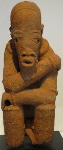 Kneeling figure, Nok culture, terracotta, Honolulu Museum of Art, 8348.1